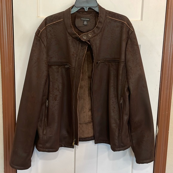 Structure | Jackets & Coats | Mens Structure Brand Faux Suede Brown ...
